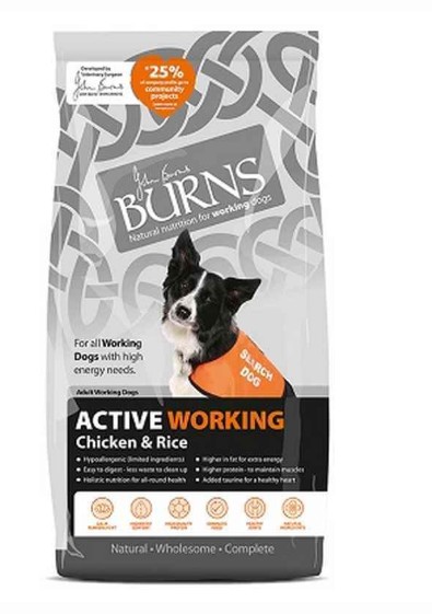 Burns Active Working Chicken & Rice 12kg