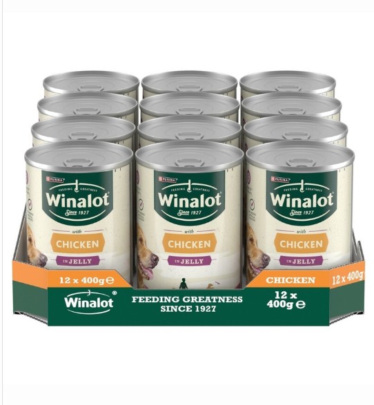 Winalot Classic Chicken in Jelly 12 x 400g Cans