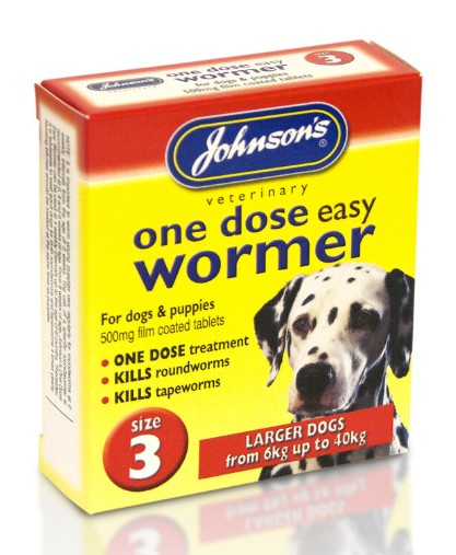 Johnson's One Dose Wormer Large Dogs