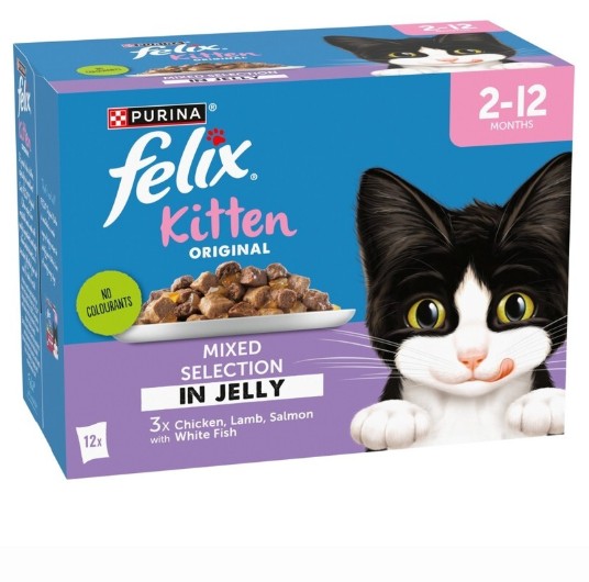Felix Kitten Mixed Selection 12 Pouches