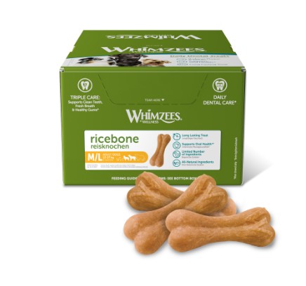 Large Whimzee Rice Bones