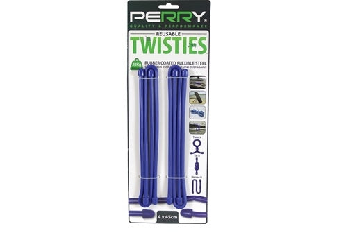 Reusable Twisties (Twist Ties) - 4 Piece Set (4 X 450mm)