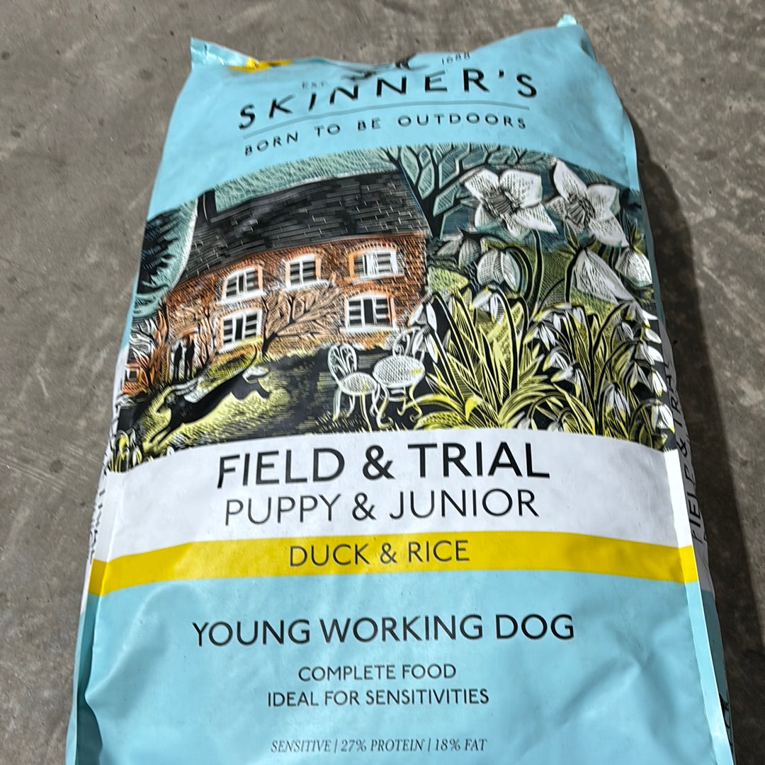 Skinners Field and Trial Puppy and Junior Duck and Rice 15kg