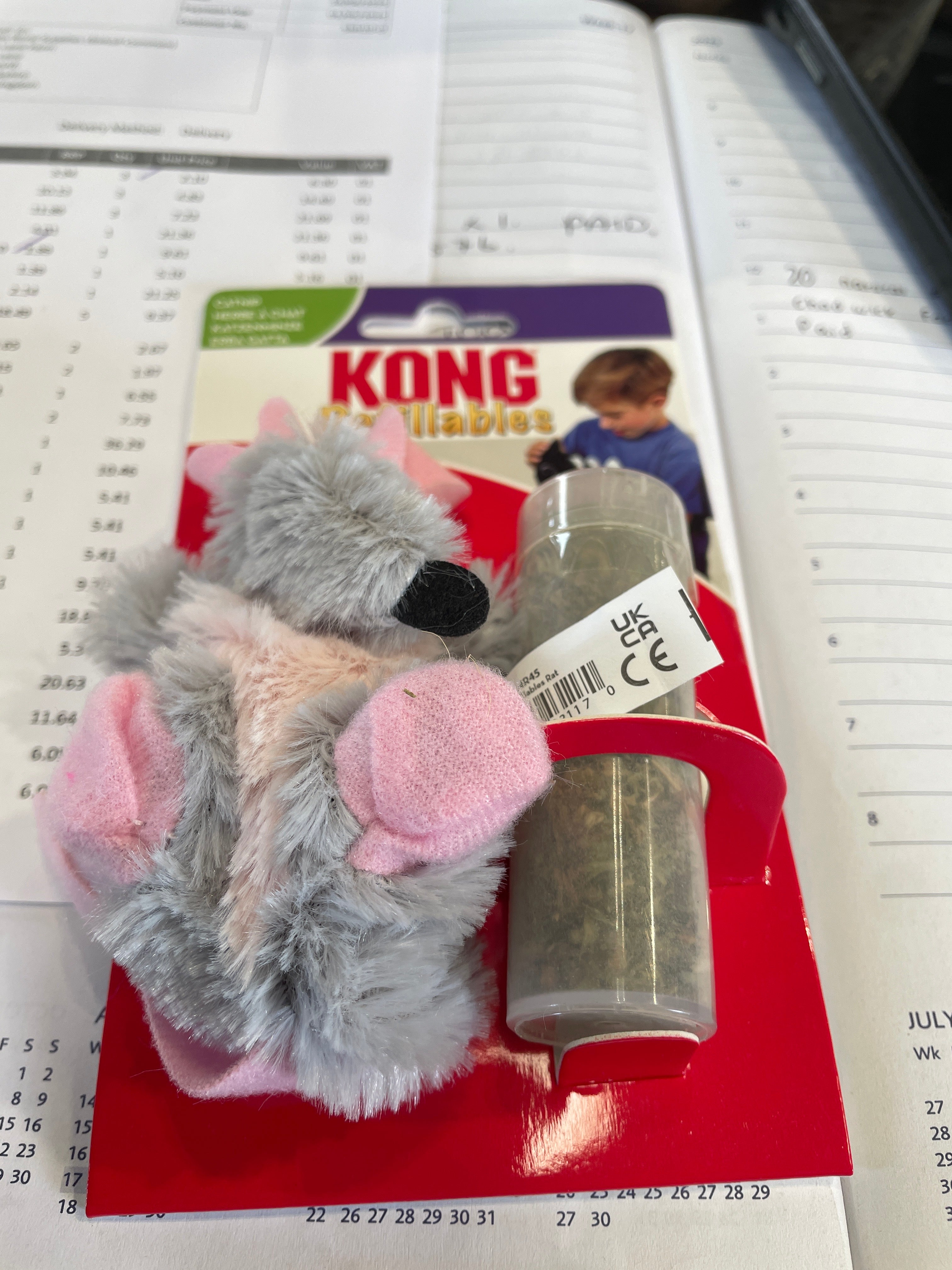 Kong Cat Toy Refillable Catnip Rat
