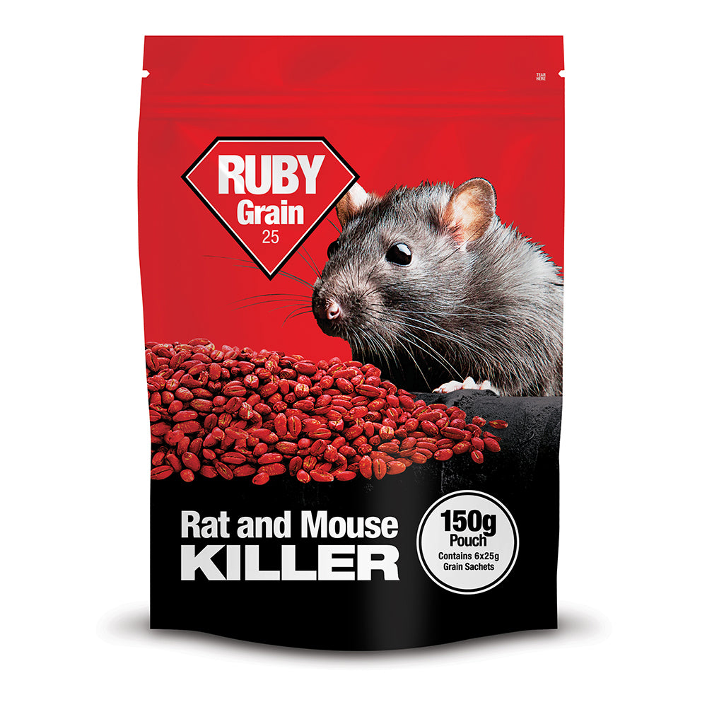 Lodi Ruby Grain Bait Rat and Mouse Killer Poison Difenacoum 150g