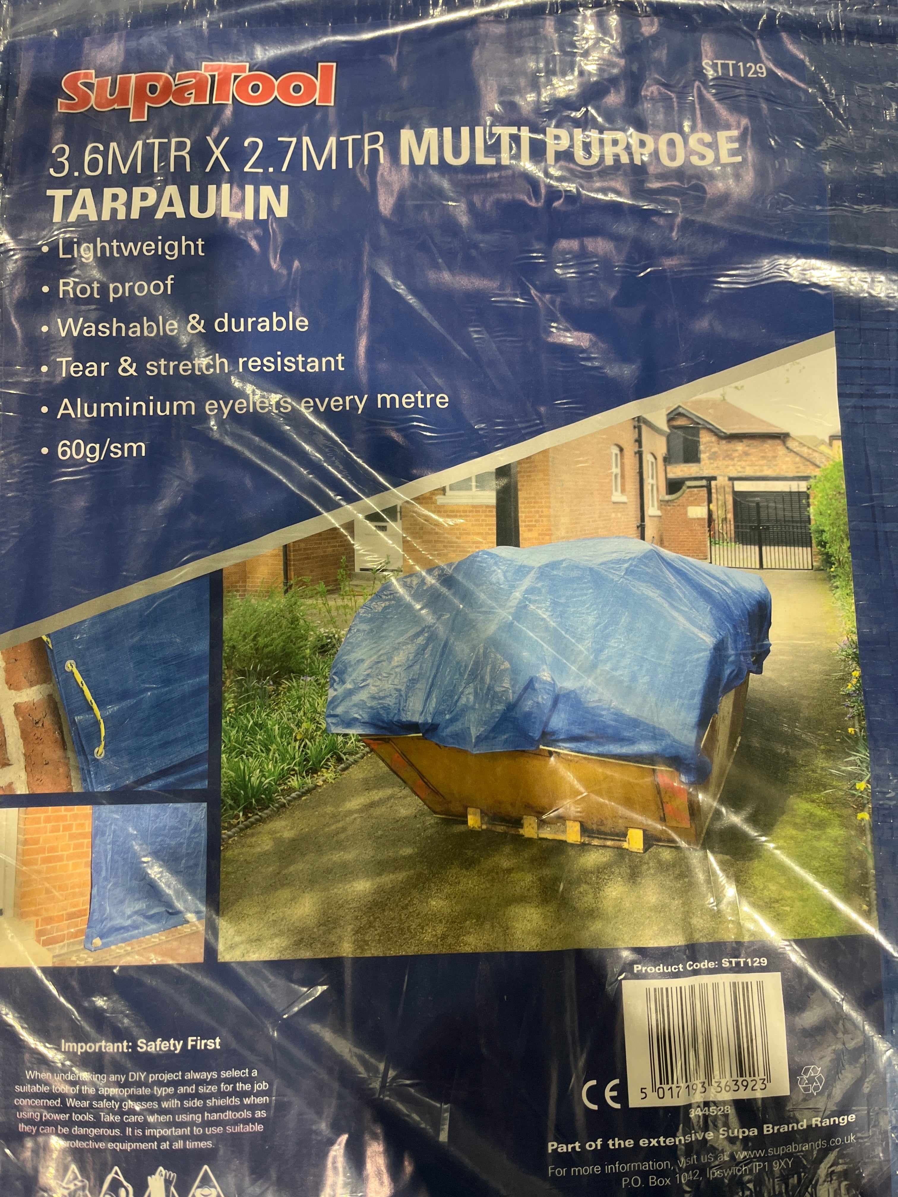 Tarpaulin 3.6m x 2.7m