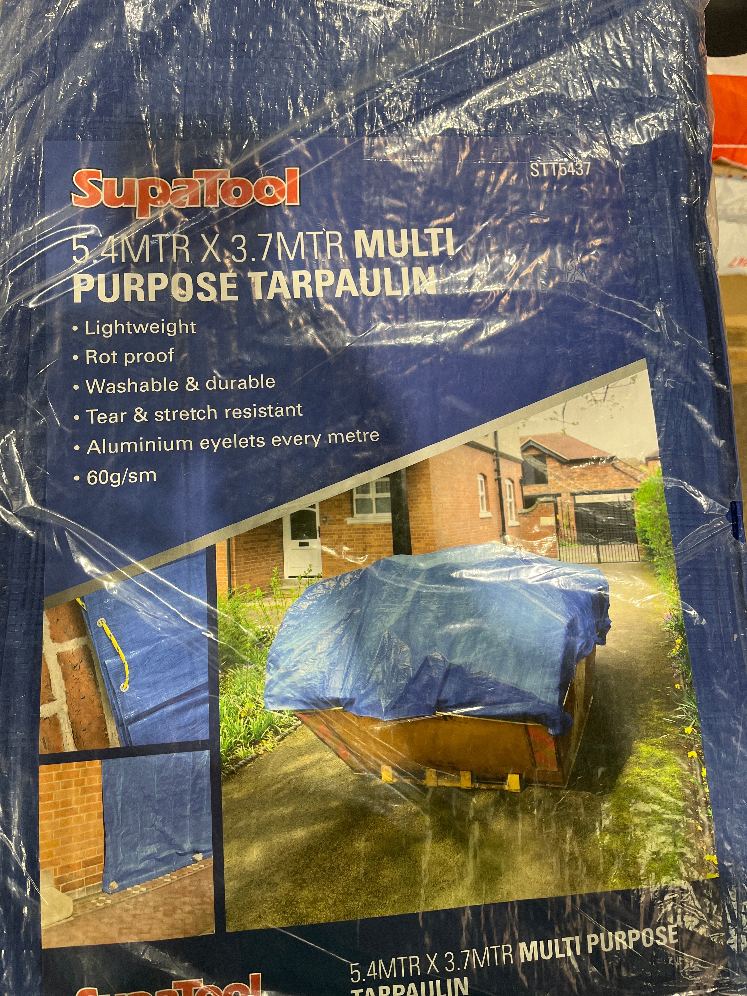 Tarpaulin 5.4m x 3.7m