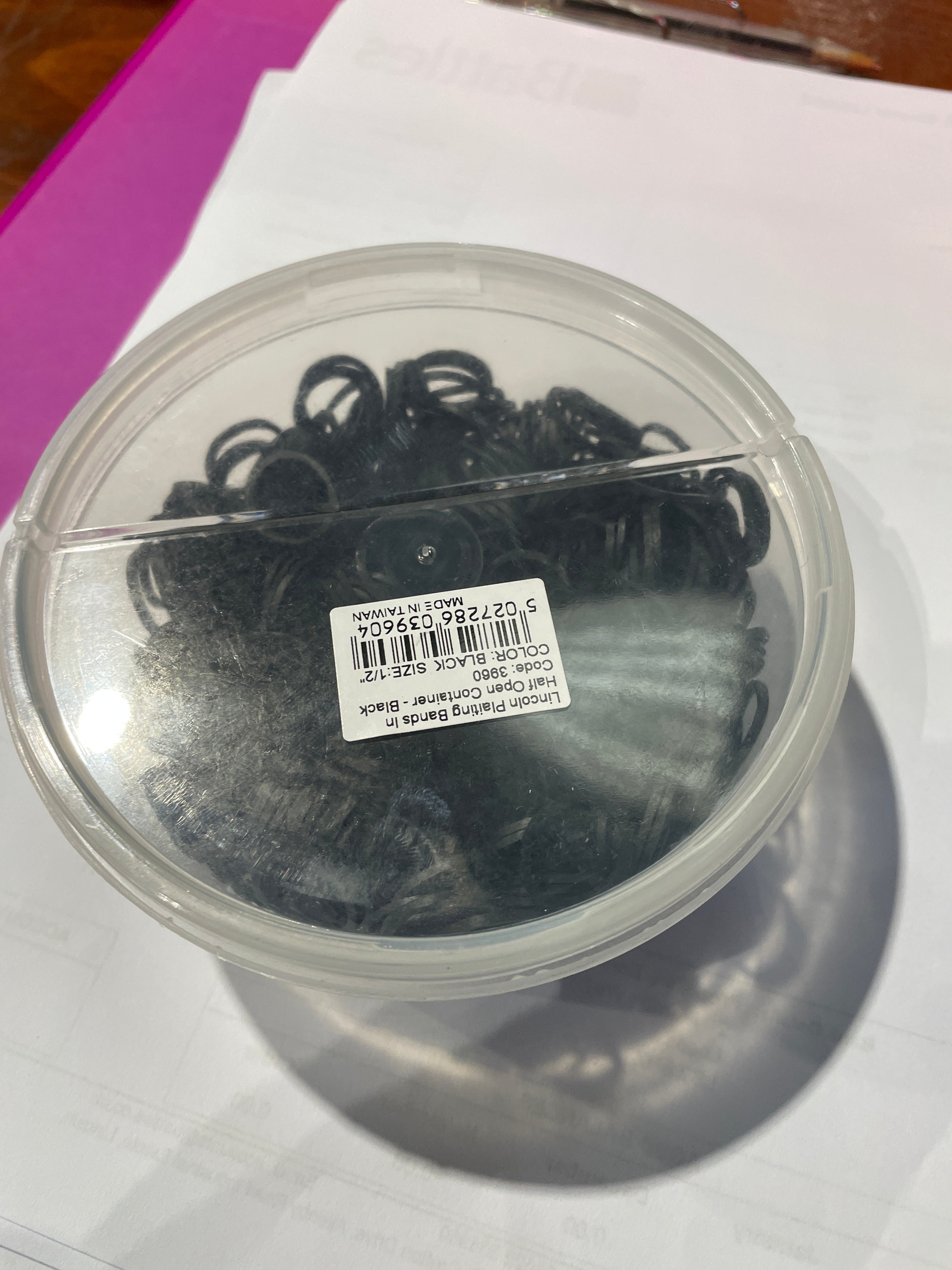 Lincoln Plaiting Bands Black