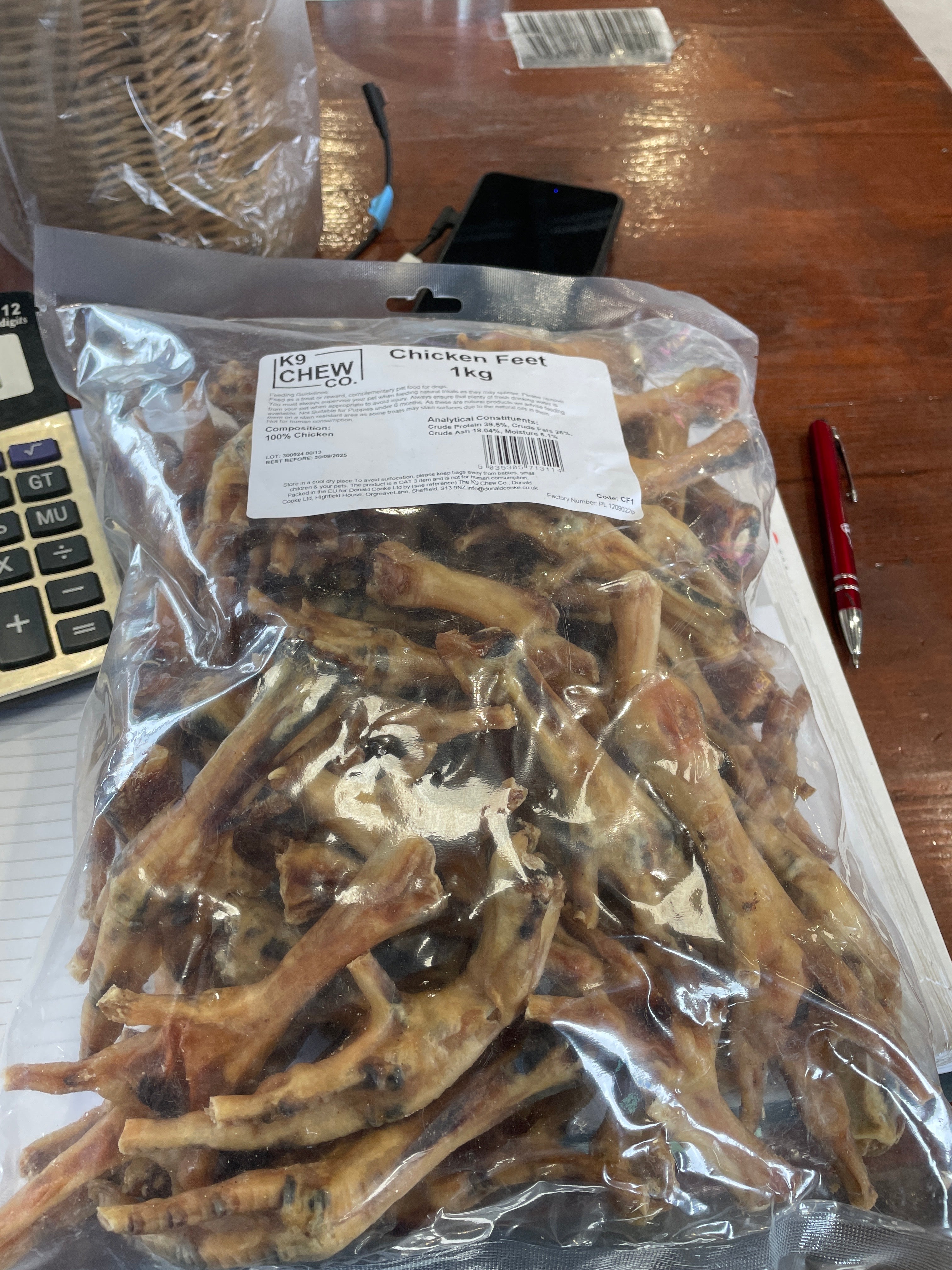 K9 Chew Co. Chicken Feet