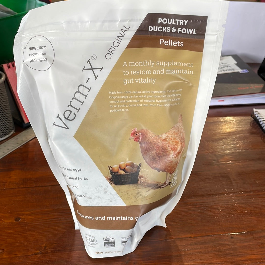 Verm-x poultry duck & Fowl Pellets