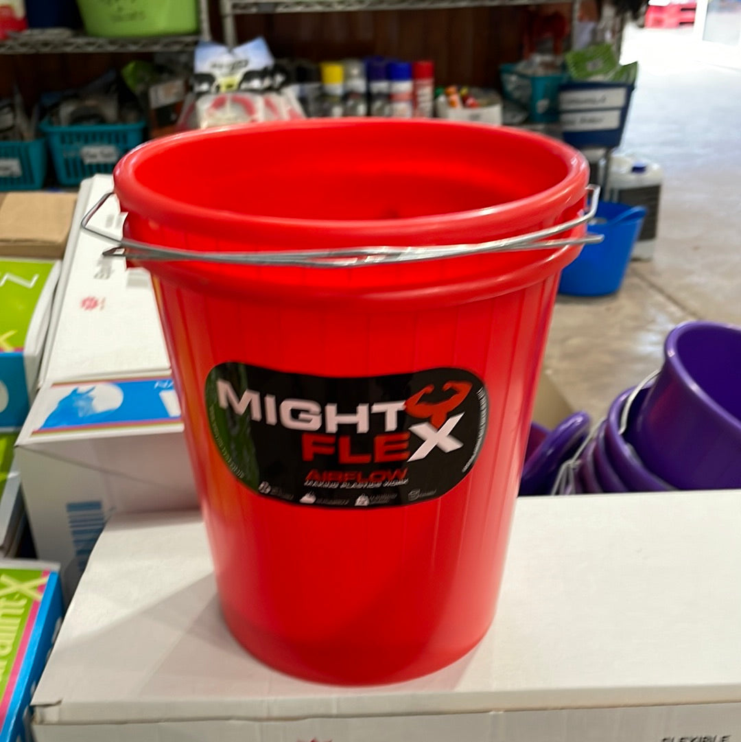 Mighty Flex 5L Feed Bucket Red